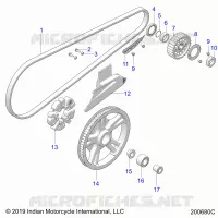 TREN, DRIVE SPROCKET, BELT AND GUARD