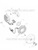 ENGINE, ALTERNATOR AND REGULATOR - N121C/V/D ALL OPTIONS (INDIANALTERNATOR12CC)