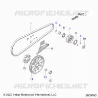TREN, DRIVE SPROCKET, BELT AND GUARD