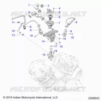 MOTOR, IGNITION, THERMOSTAT HOUSING ASM.
