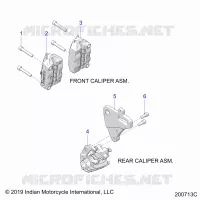 BRAKES, PINZA FRENO DELANTERA AND REAR