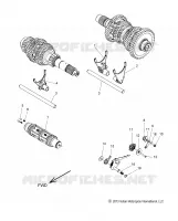 DRIVE TRAIN, HORQUILLAS DE CAMBIO AND DRUM