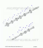 TREN, INPUT/OUTPUT SHAFT ASM.