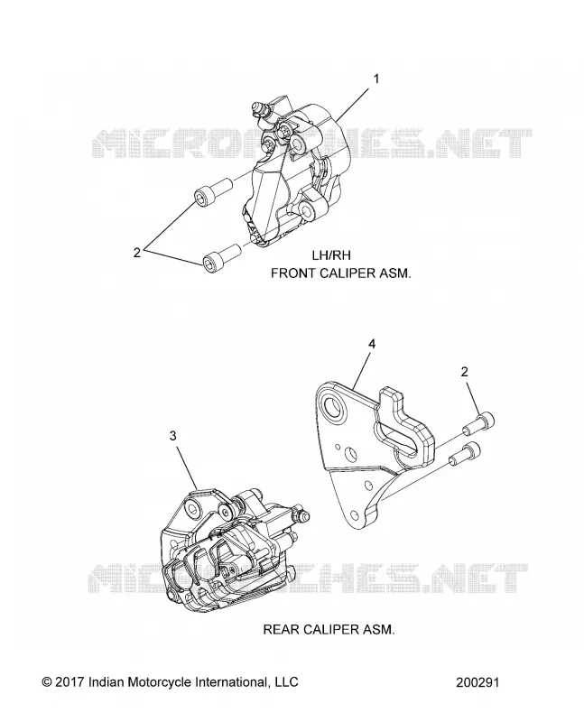 BRAKES, PINZA FRENO DELANTERA AND REAR