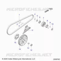 TREN, DRIVE SPROCKET, BELT AND GUARD