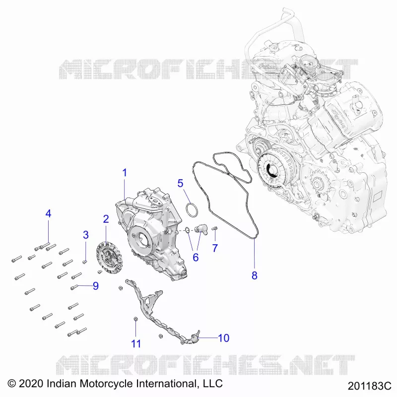 MOTOR, STATOR COVER