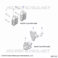 BRAKES, PINZA FRENO DELANTERA AND REAR