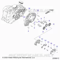 MOTOR, CAM SHAFTS AND GEARS
