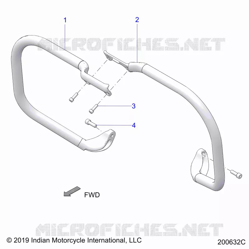 CHASSIS, HIGHWAY BAR, TUBE