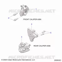 BRAKES, PINZA FRENO DELANTERA AND REAR