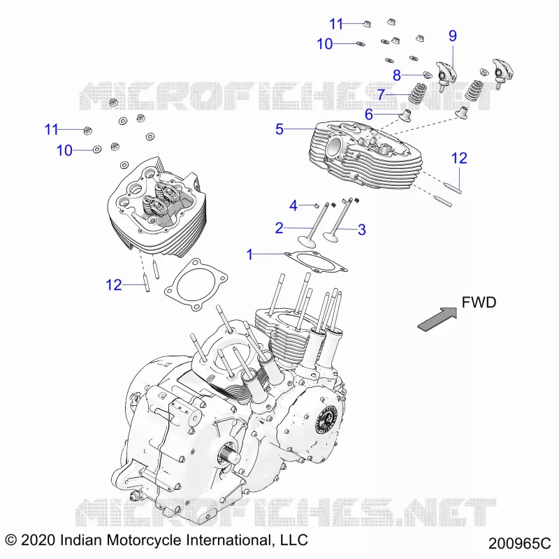 ENGINE, CULATA ASM.