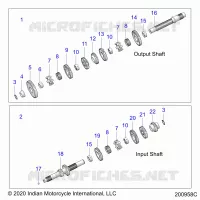 TREN, INPUT/OUTPUT SHAFT ASM.