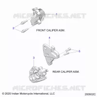 BRAKES, PINZA FRENO DELANTERA AND REAR