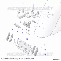 SOPORTE DE LA MATRÃ­CULA/REAR LIGHT HOUSING