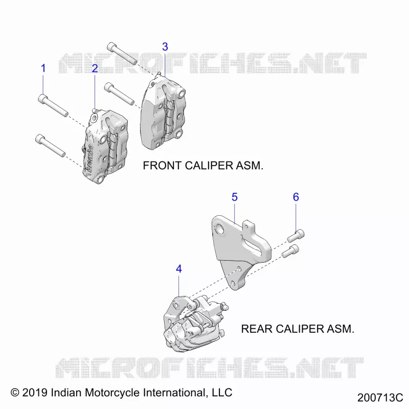BRAKES, PINZA FRENO DELANTERA AND REAR