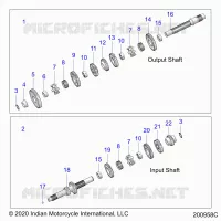 TREN, INPUT/OUTPUT SHAFT ASM.
