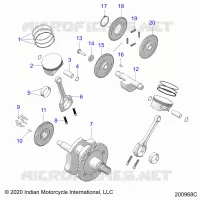 ENGINE, PISTON AND CIGUEÑAL