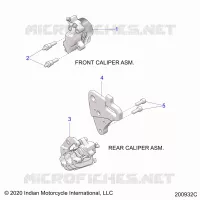 BRAKES, PINZA FRENO DELANTERA AND REAR