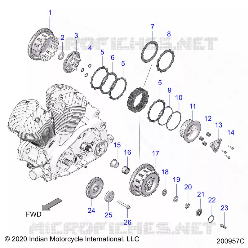 TREN, CLUTCH AND PRIMARY DRIVE