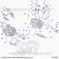 ENGINE, CULATA, CAMSHAFT AND VALVE ASM.