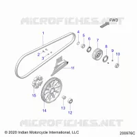TREN, DRIVE SPROCKET, BELT AND GUARD