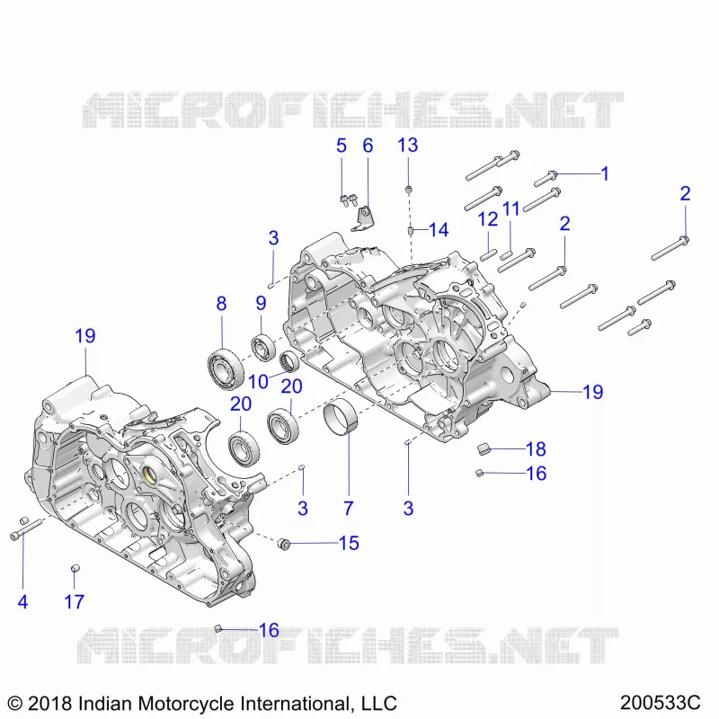 MOTOR, CASE ASM.