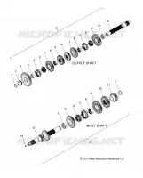 TREN, INPUT/OUTPUT SHAFT ASM.