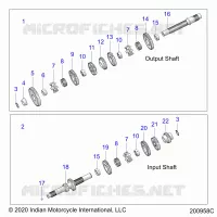 TREN, INPUT/OUTPUT SHAFT ASM.
