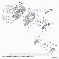 MOTOR, CAM SHAFTS AND GEARS