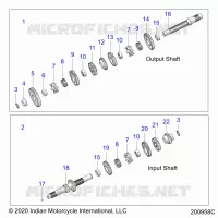 TREN, INPUT/OUTPUT SHAFT ASM.
