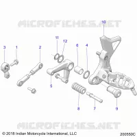 TREN, SHIFT PEDAL AND LINKAGE (FTR CHAMPIONSHIP EDITION)