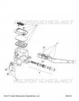 FRENO FRONTAL, LEVER AND MASTER CYLINDER