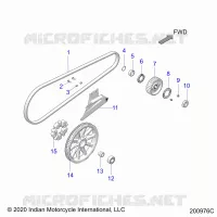 TREN, DRIVE SPROCKET, BELT AND GUARD