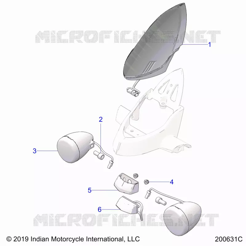 ELECTRICA, TURN SIGNAL, REAR AND TAILLIGHT