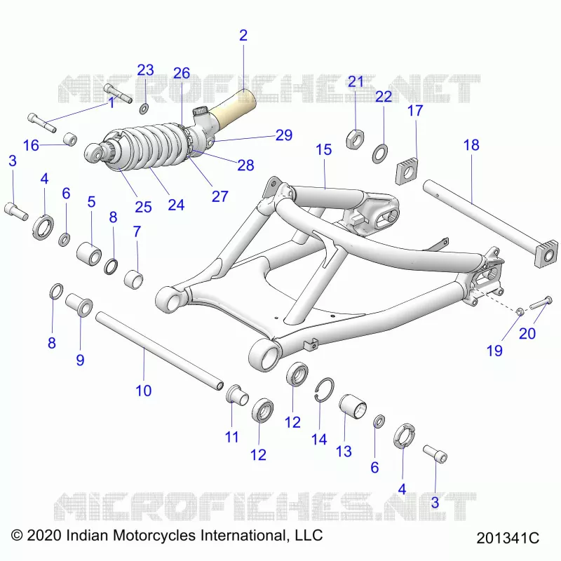 SUSPENSION TRASERA SWING ARM/SHOCK