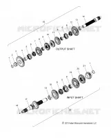 TREN, INPUT/OUTPUT SHAFT ASM.