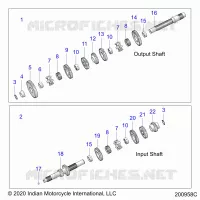 TREN, INPUT/OUTPUT SHAFT ASM.
