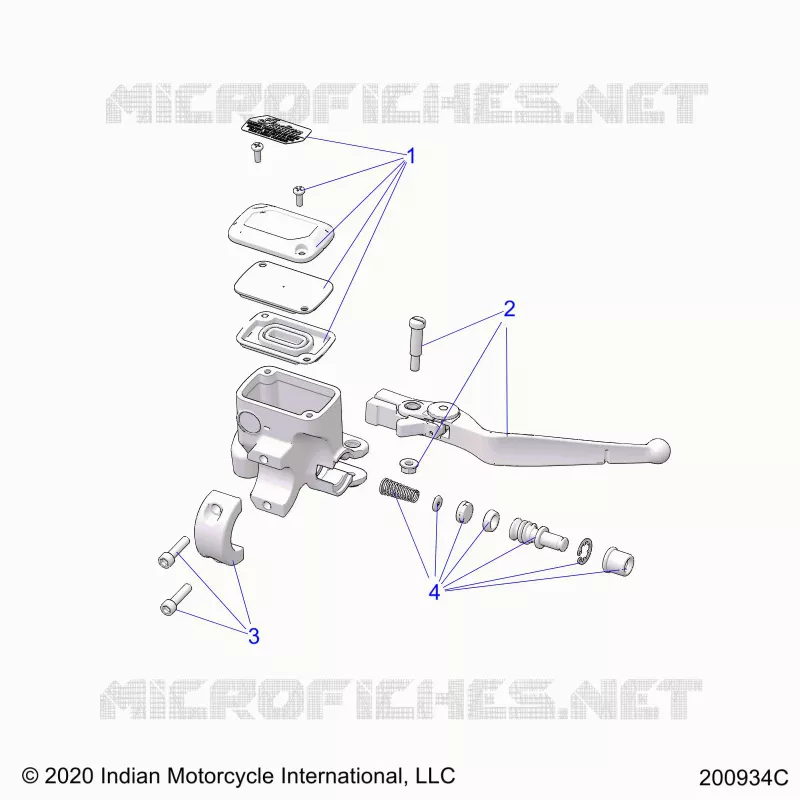 FRENO FRONTAL, LEVER AND MASTER CYLINDER