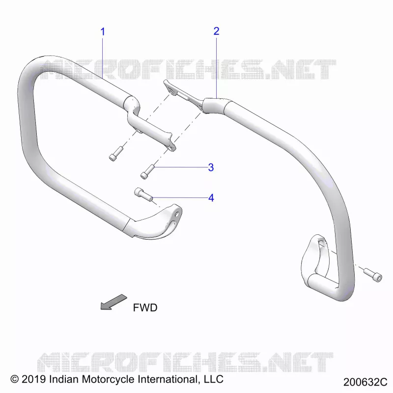 CHASSIS, HIGHWAY BAR, TUBE