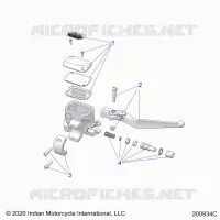 FRENO FRONTAL, LEVER AND MASTER CYLINDER