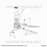 FRENO FRONTAL, LEVER AND MASTER CYLINDER