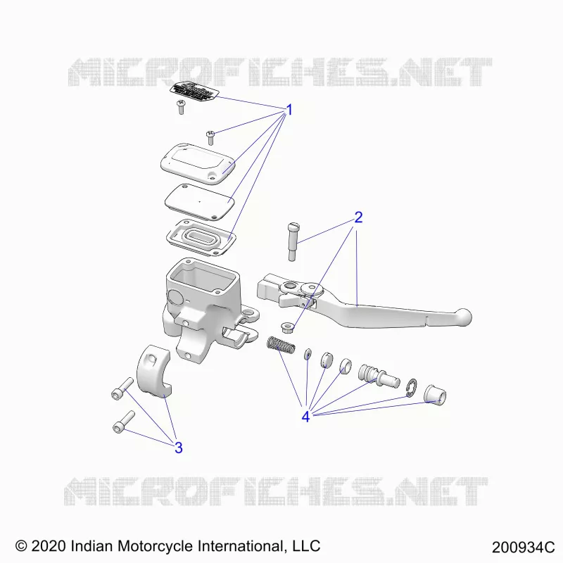 FRENO FRONTAL, LEVER AND MASTER CYLINDER