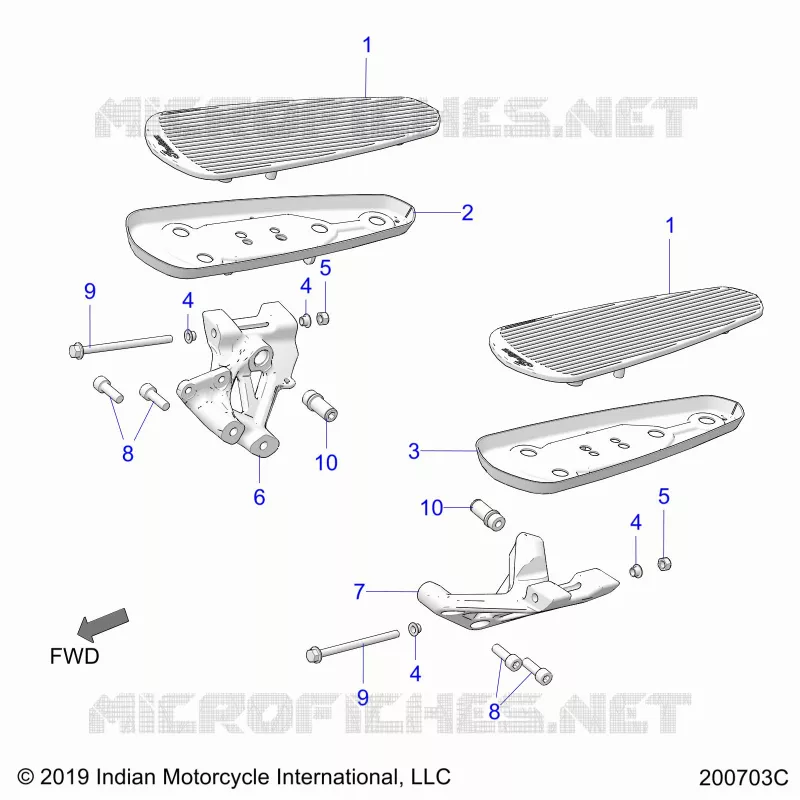 CHASSIS, FLOORBOARD, DRIVER