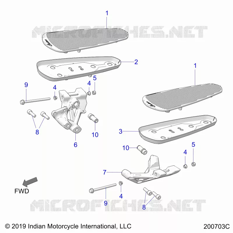 CHASSIS, FLOORBOARD, DRIVER