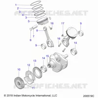 ENGINE, PISTON AND CIGUEÑAL ASM.