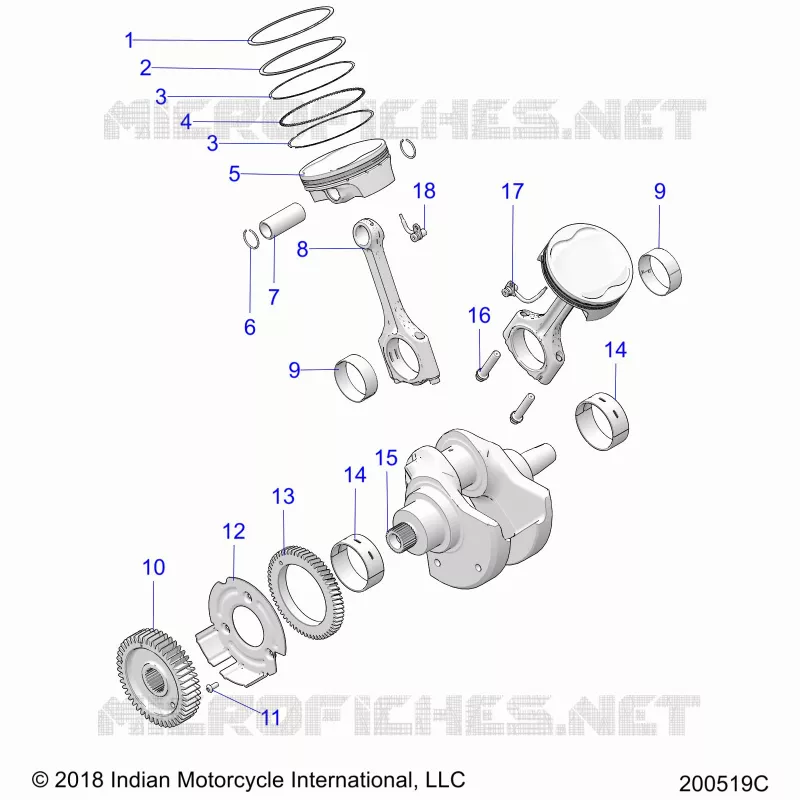 ENGINE, PISTON AND CIGUEÑAL ASM.