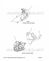 BRAKES, PINZA FRENO DELANTERA AND REAR