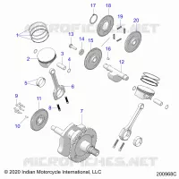 ENGINE, PISTON AND CIGUEÑAL