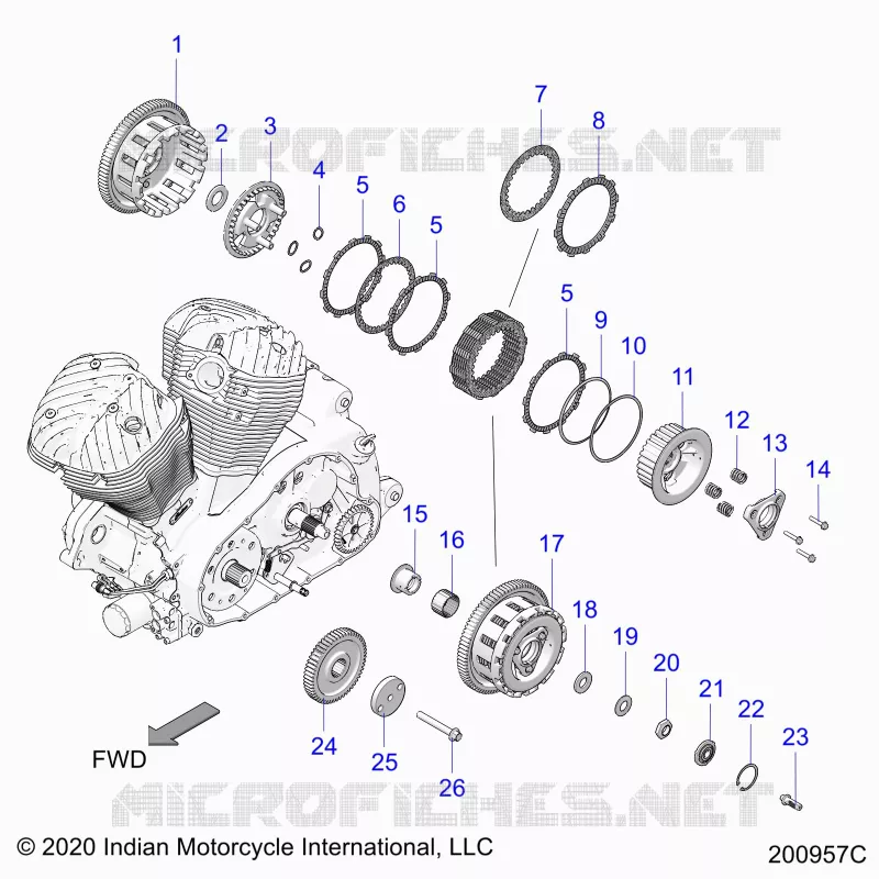 TREN, CLUTCH AND PRIMARY DRIVE