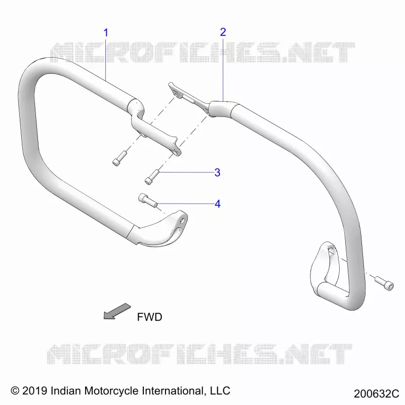 CHASSIS, HIGHWAY BAR, TUBE